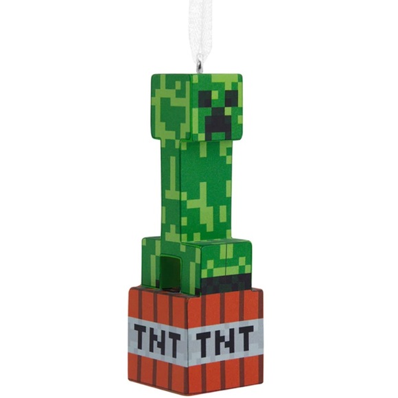 NWT Hallmark MINECRAFT CREEPER ON TNT BLOCK ORNAMENT - Picture 4 of 5